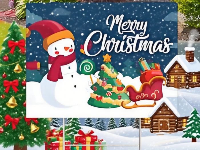 Merry Christmas yard signs