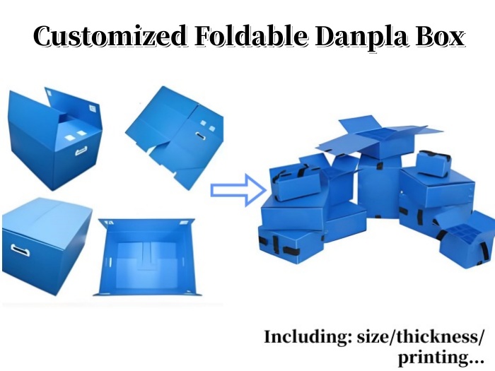 customized foldable danpla box