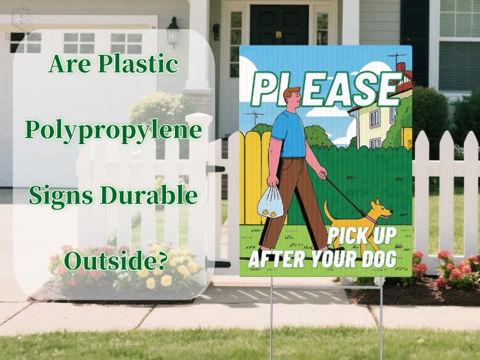 Are Plastic Polypropylene Signs Durable Outside?