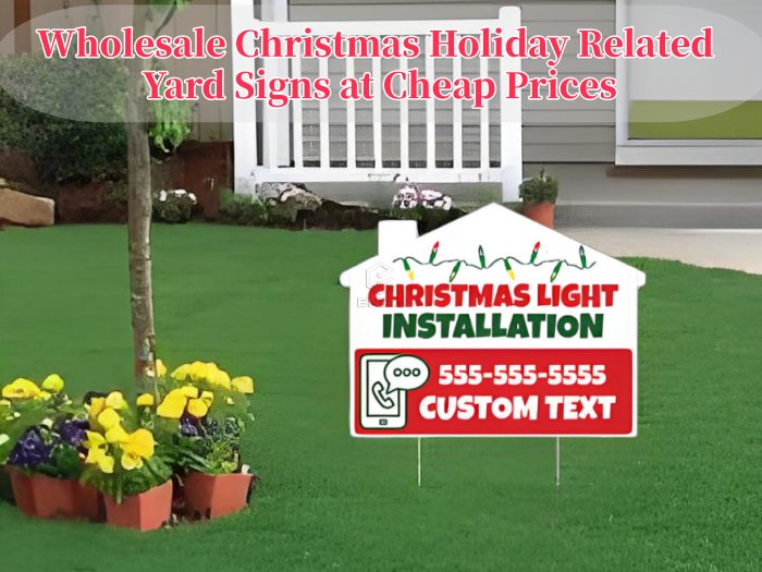 Wholesale Christmas Holiday Related Yard Signs at Cheap Prices