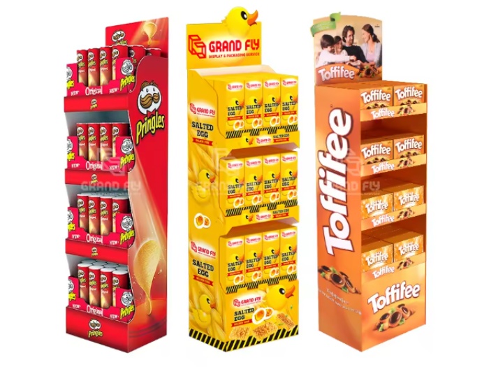 PP Plastic Cardboard Display Stands