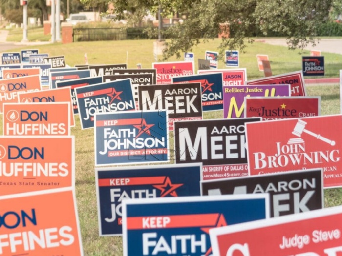 political election yard signs