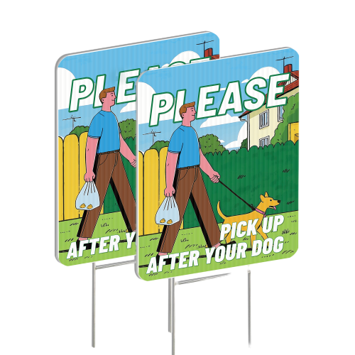 Aplicação de placas de jardim