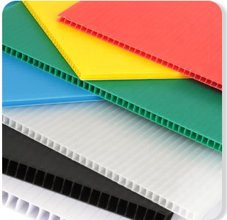 Cartón corrugado de plástico