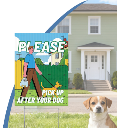 customizable corrugated plastic outdoor yard signs