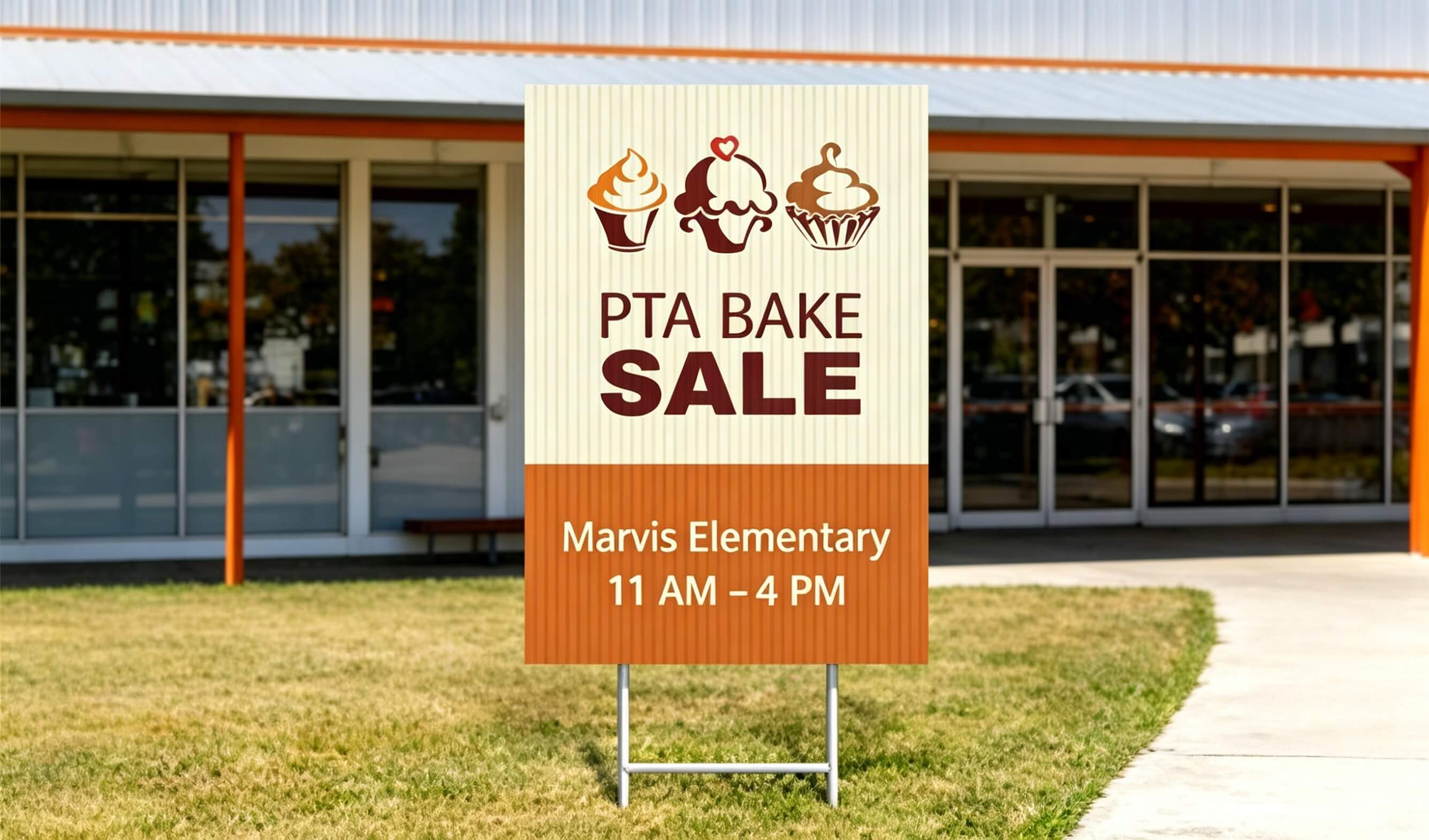 PP sign board outdoor yard sign waterproof durable