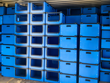 Stackable PP corrugated plastic storage box