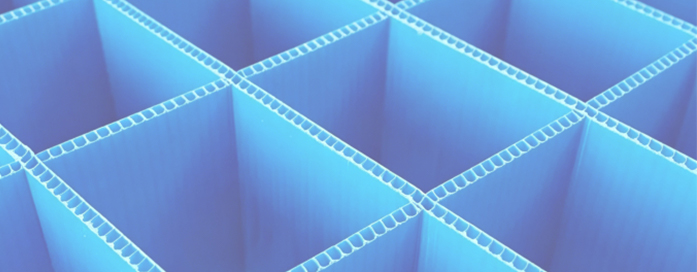 fluted polypropylene dividers for automotive and parts handling