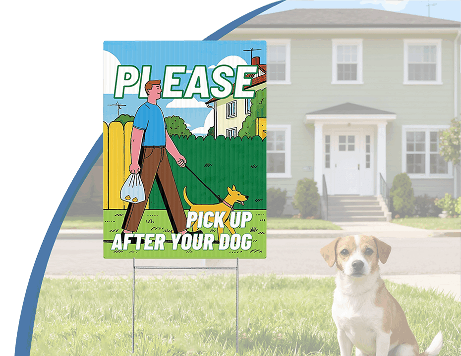 customizable corrugated plastic outdoor yard signs