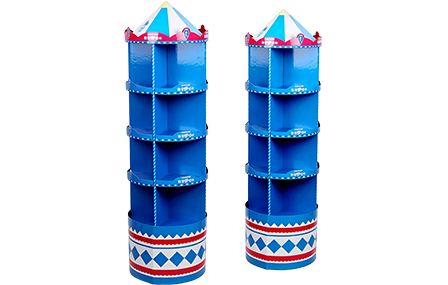 custom shape display stands
