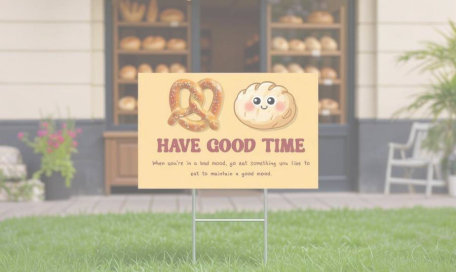 PP yard signs for advertising and promotion industry