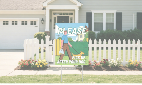 Corrugated plastic signs for retail and notification industry