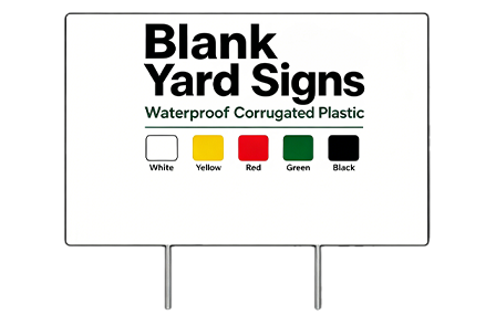 blank printable yard sign