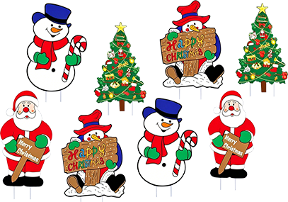 cartoon shape signboard