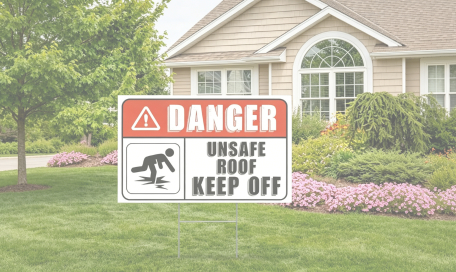 PP lawn signs for real estate and directional use