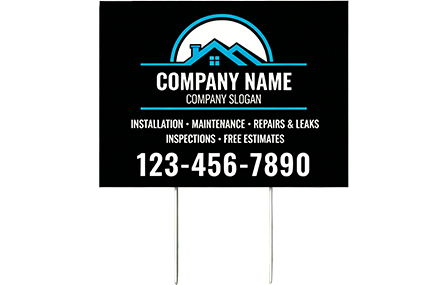 rectangle shape yard sign