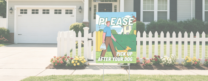 Corrugated plastic signs for retail and notification industry