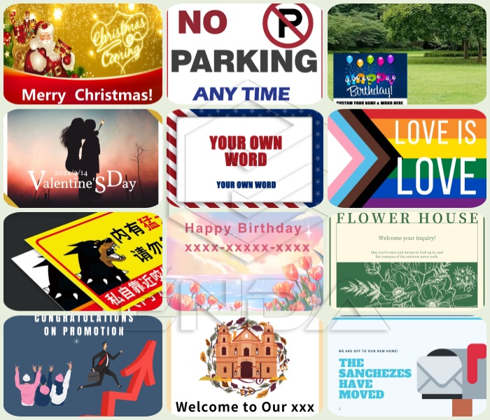 pp plastic sign boards