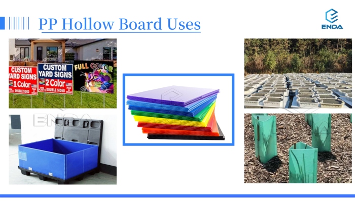PP hollow board uses