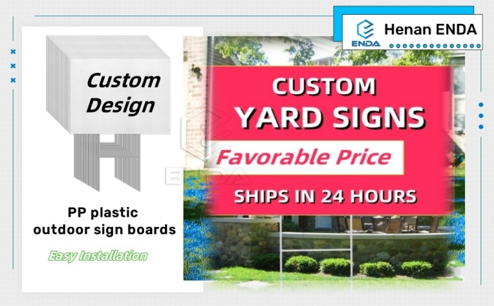 pp plastic outdoor sign boards
