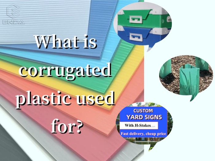 What is corrugated plastic used for?