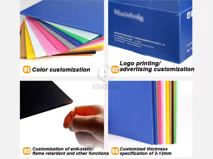 custom pp corrugated sheets