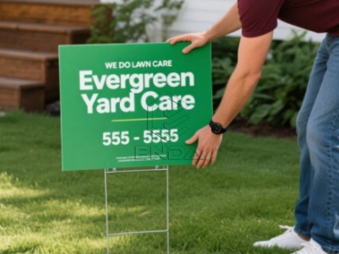 Who offers cheap price pp plastic yard signboard?