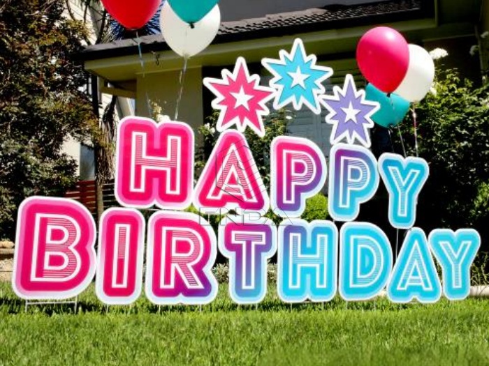 Custom Personalized Happy Birthday Yard Signs