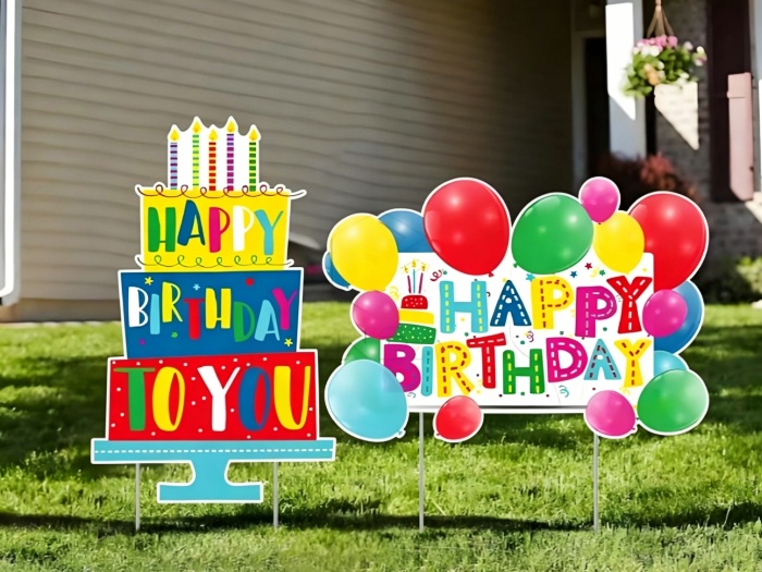 What Designs Of Plastic Yard Sign Cardboards Do You Sell?