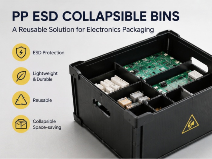 pp plastic ESD packaging bins