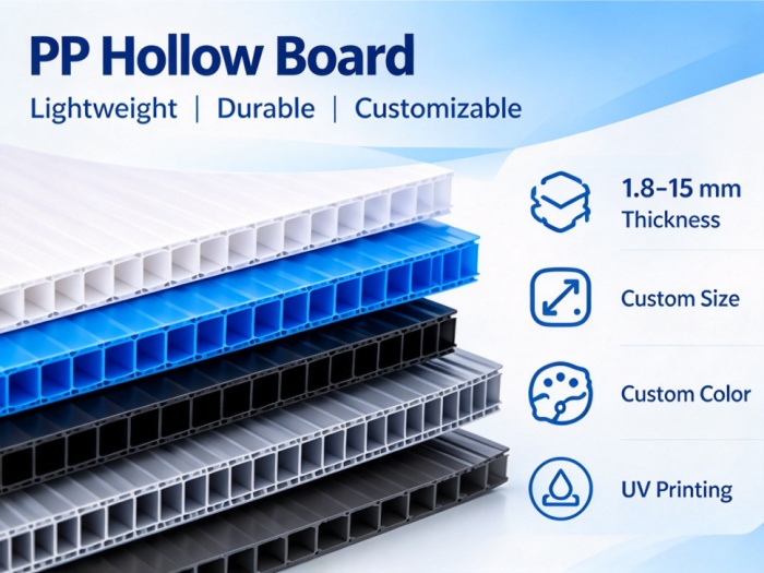 pp hollow board specification