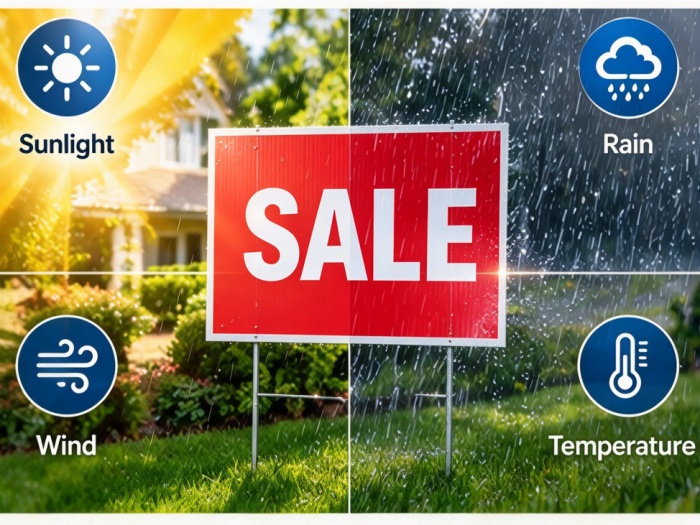 weatherproof yard sign